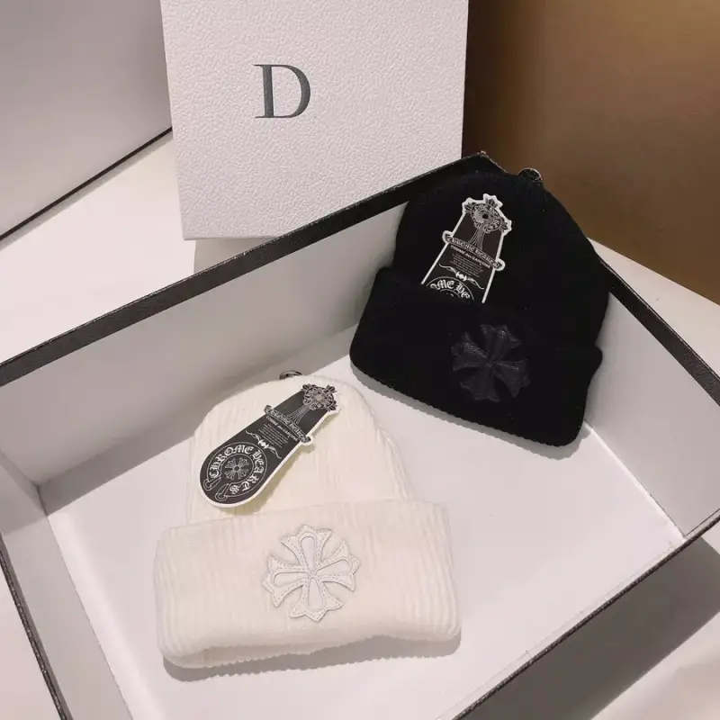 Chrome hearts beanie — black colorway — USFans Spreadsheet photo