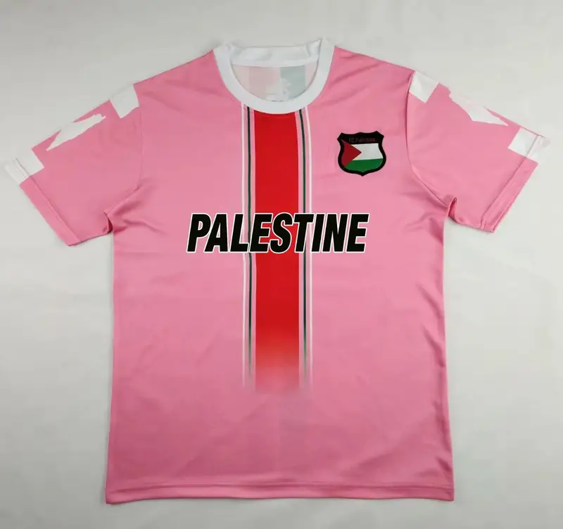 Palestine Jersey — 2425 Pink Palestinian English Version colorway — Kakobuy Spreadsheet photo