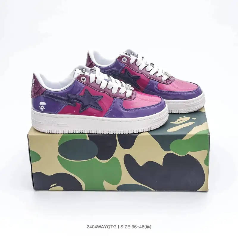 Bapesta Sneakers — violet colorway — Kakobuy Spreadsheet photo