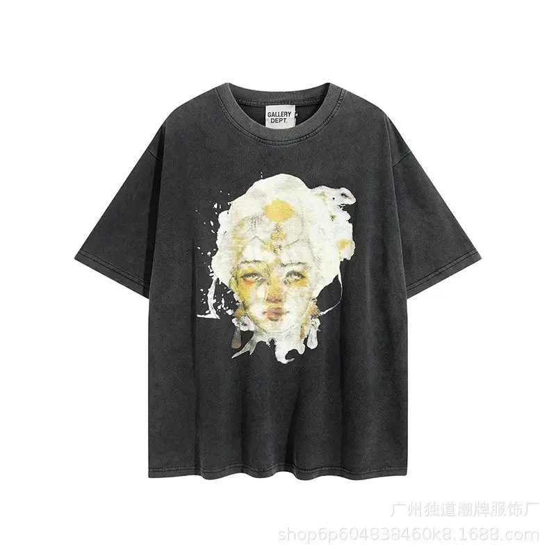 Gallery Dept TEES — Goddess Statues Washed Black colorway — USFans Spreadsheet photo