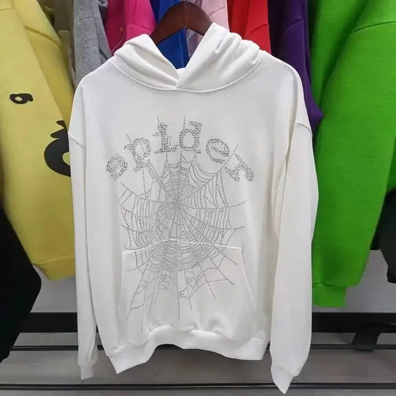 Sp5der Blue Hoodie — White hot diamond colorway — USFans Spreadsheet photo