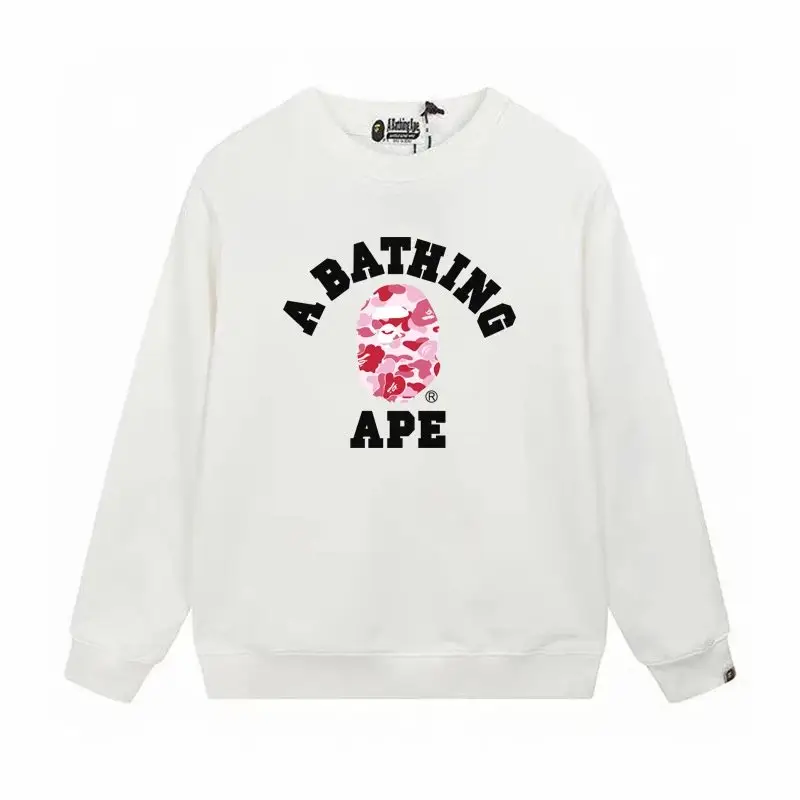 Bape Crewneck — W169 white pink colorway — USFans Spreadsheet photo
