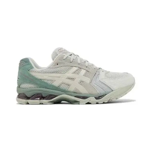 Pink Asics Gel Kayano 14 — LightSageSmokeGrey colorway — Kakobuy Spreadsheet photo
