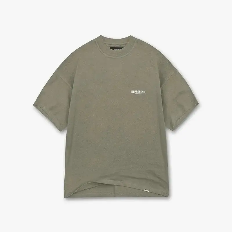 Represent Tee — Olive green colorway — Kakobuy Spreadsheet photo