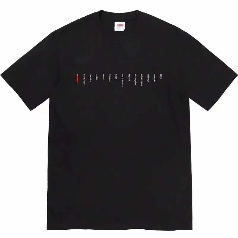 Supreme Tees — Black colorway — USFans Spreadsheet photo