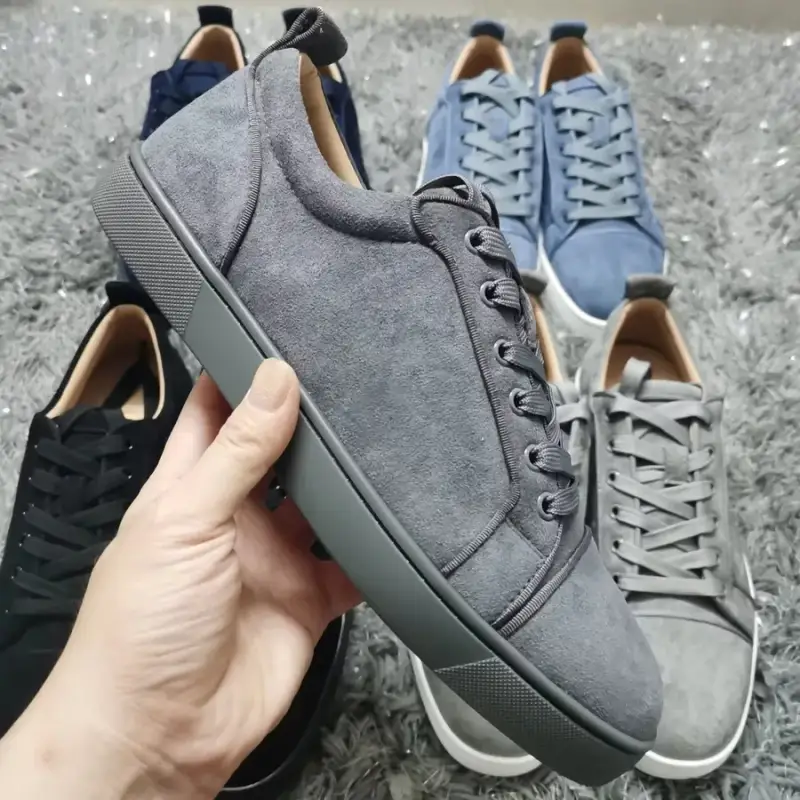 Navy Christian Louboutin Shoes — grey colorway — Kakobuy Spreadsheet photo