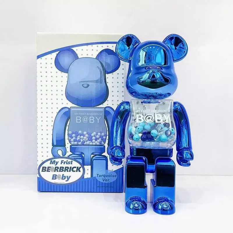 Bearbrick 400% — Qianqiu electroplating blue colorway — USFans Spreadsheet photo