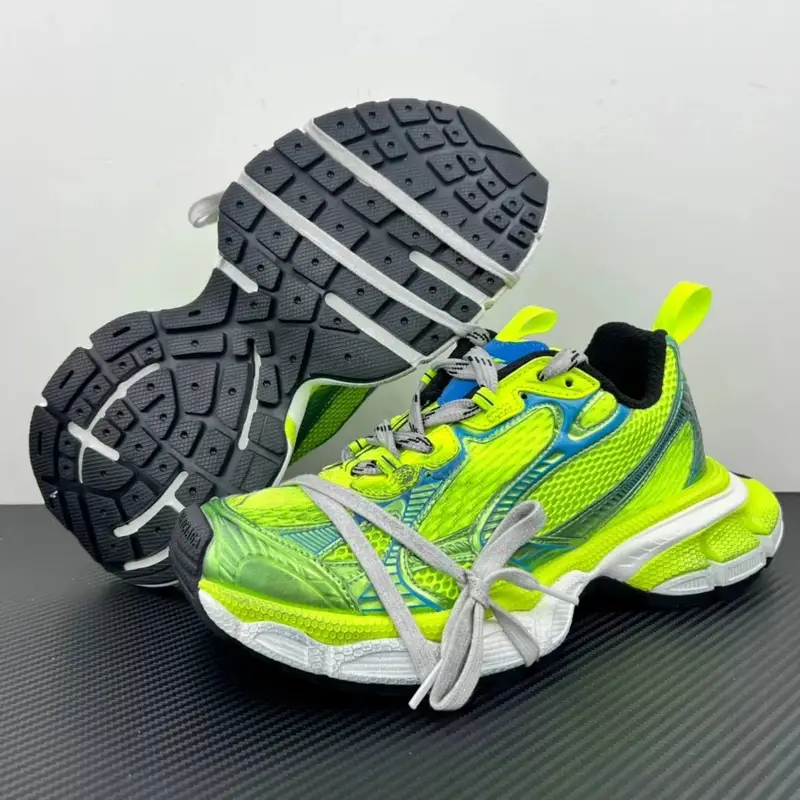 Balenciaga 3XL Shoes — 3XL fluorescent yellow blue colorway — Kakobuy Spreadsheet photo