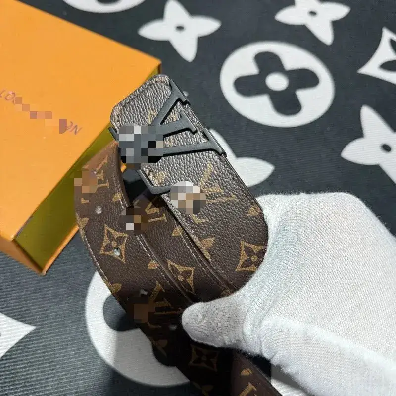 Cheap Budget LV Belt — Coffee Flower Black Buckle [No Gift Box] colorway — USFans Spreadsheet photo