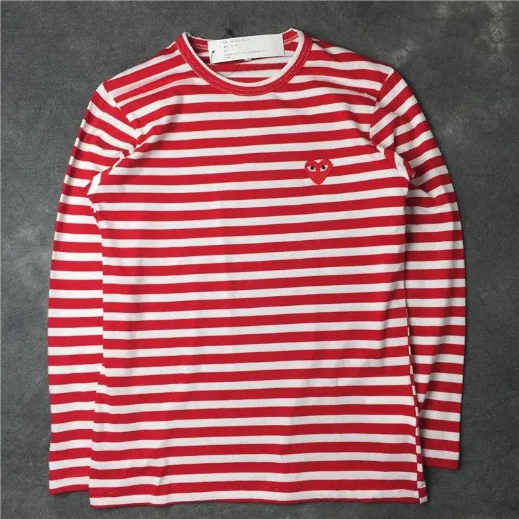 CDG Play SS24 Hoodie — red colorway — USFans Spreadsheet photo
