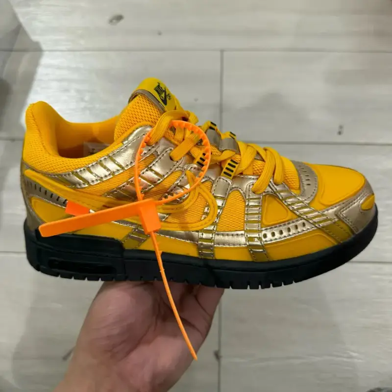 Rubber Dunk x Off-White Black Shoes — Asian Black Gold colorway — USFans Spreadsheet photo