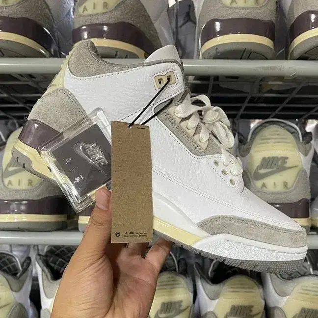 Jordan 3 Fragment Shoes — Aj3 meter white gray joint name colorway — USFans Spreadsheet photo