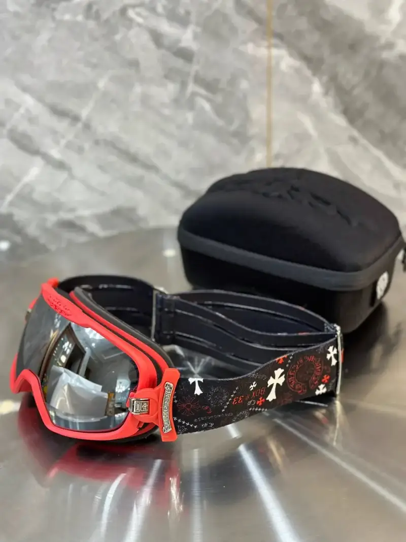 Chrome Hearts Ski Glasses — Red colorway — USFans Spreadsheet photo