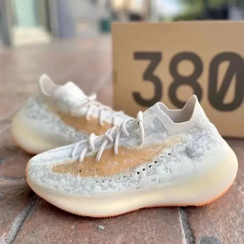 Yeezy 380 Onyx — Honey Peach Powder colorway — USFans Spreadsheet photo