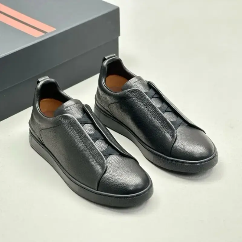 Zegna Triple Stitch Shoes — Black Knight colorway — Kakobuy Spreadsheet photo