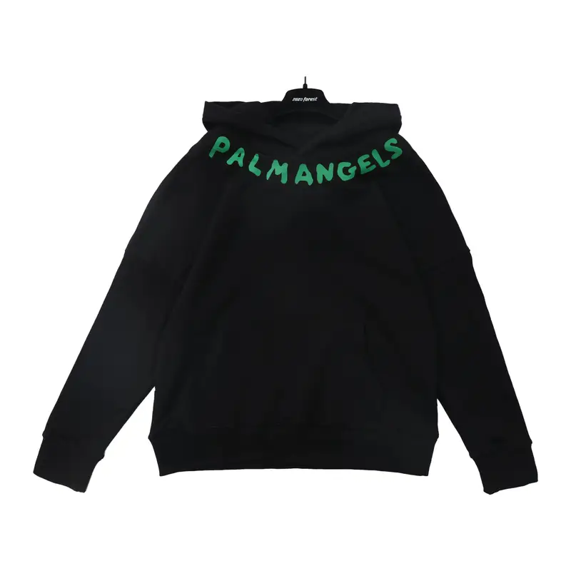Palm Angels Hoodie — neckline letter black green correct vers colorway — USFans Spreadsheet photo