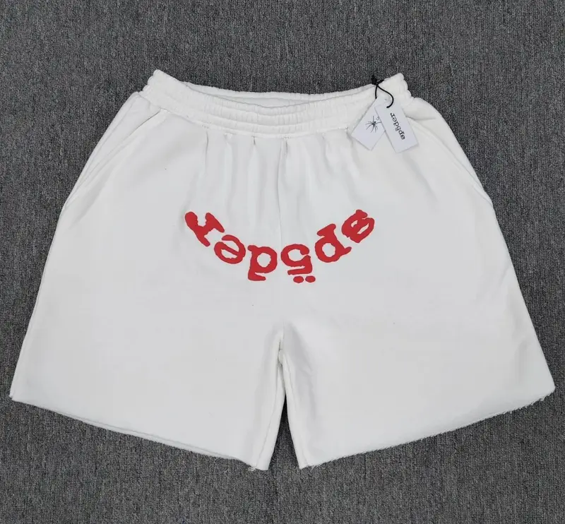 Sp5der Shorts — white colorway — USFans Spreadsheet photo