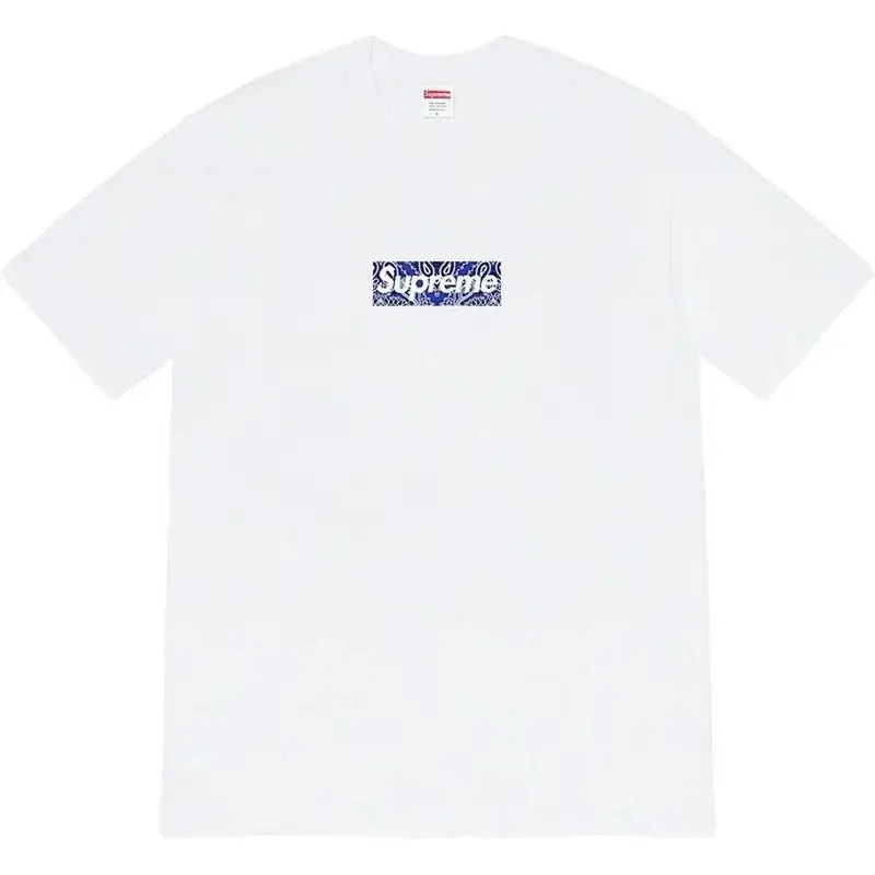 Supreme T-Shirts Cross-Logo — B233 cashew nuts white colorway — Kakobuy Spreadsheet photo