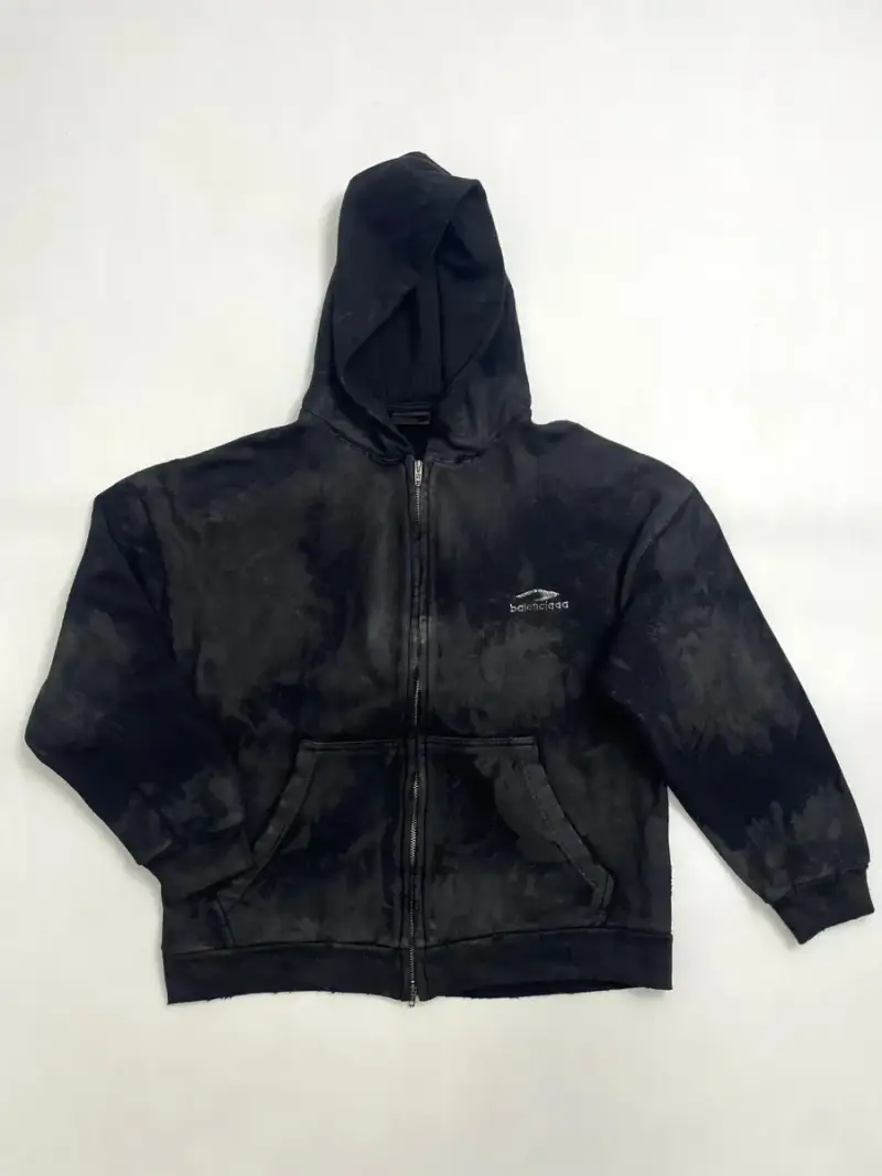Balenciaga Heavy Metal Hoodie — Washed black colorway — USFans Spreadsheet photo