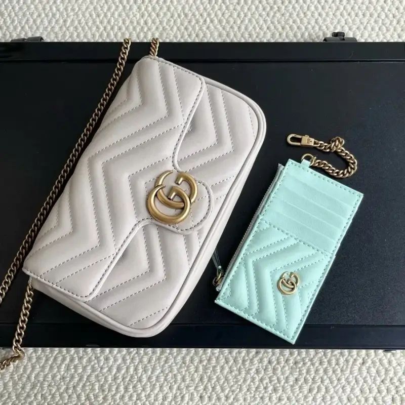 Gucci GG Marmont Bag — gray bag green card colorway — USFans Spreadsheet photo
