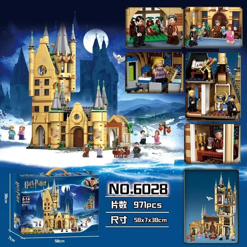 LEGO Hogwarts Castle — 6028 Astronomy Tower [971 pieces]-approximately 1.6kg colorway — USFans Spreadsheet photo