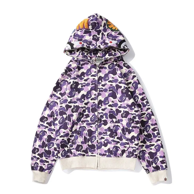 Bape Shark Hoodie (More CW) — 806 purple camouflage colorway — USFans Spreadsheet photo
