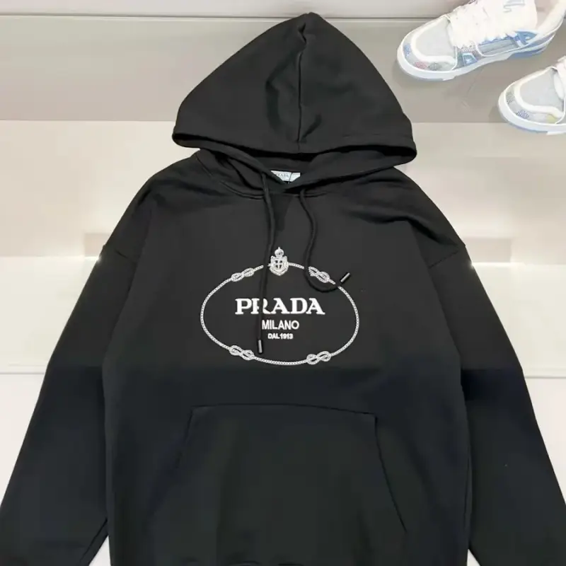 Prada Hoodie — Black 1 colorway — USFans Spreadsheet photo