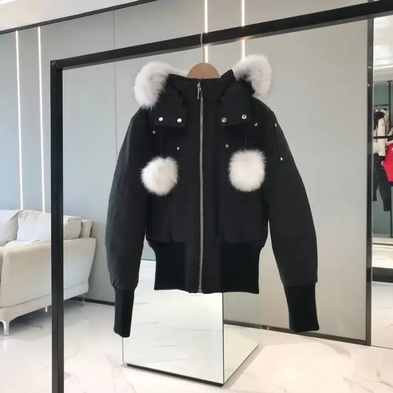 Moose Knuckles Fox Jacket — Black colorway — USFans Spreadsheet photo