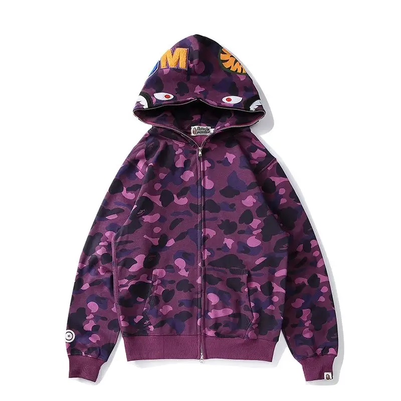 Bape Shark Hoodie (More CW) — 801 purple camouflage colorway — USFans Spreadsheet photo