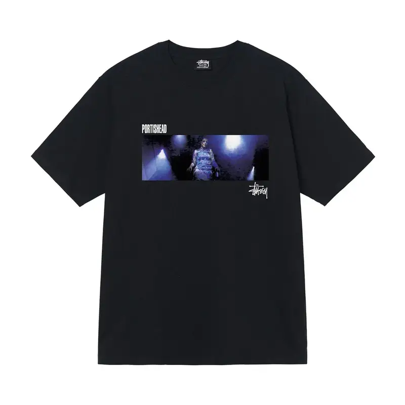Stussy t-shirt — black [electric sound]] colorway — USFans Spreadsheet photo