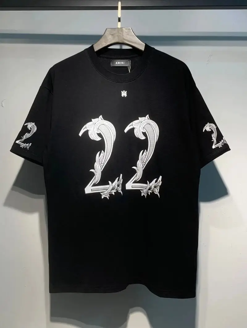 Amiri T-Shirts — 702 black colorway — USFans Spreadsheet photo