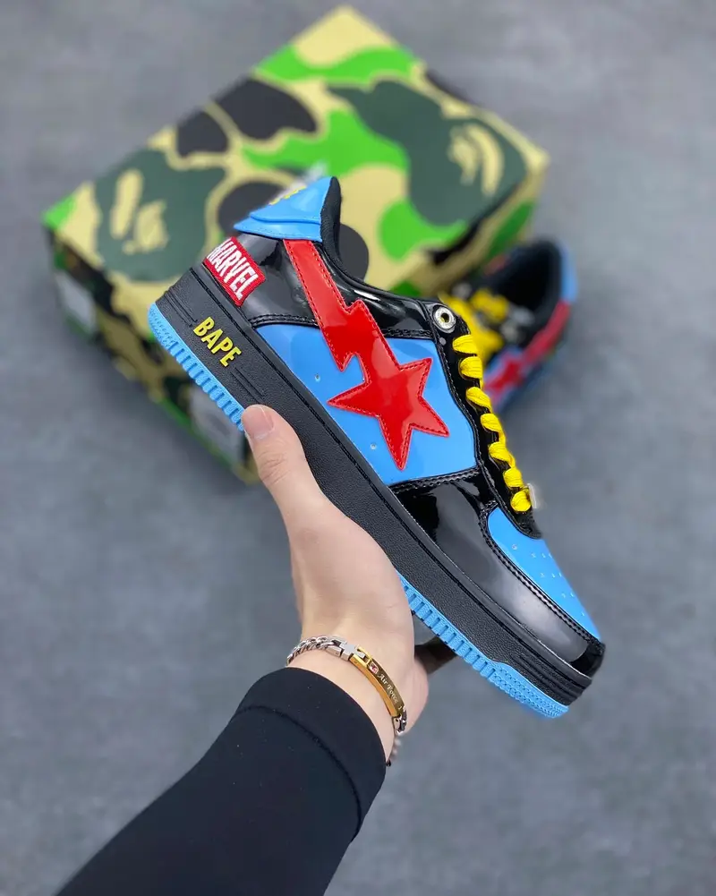 Bape SK8 ( Tons Of Colorways ) — Black red colorway — Kakobuy Spreadsheet photo