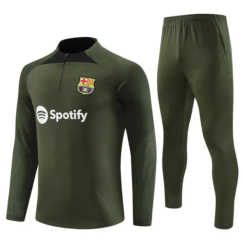 Barcelona Tracksuit — 2324 Barcelona Army Green colorway — USFans Spreadsheet photo
