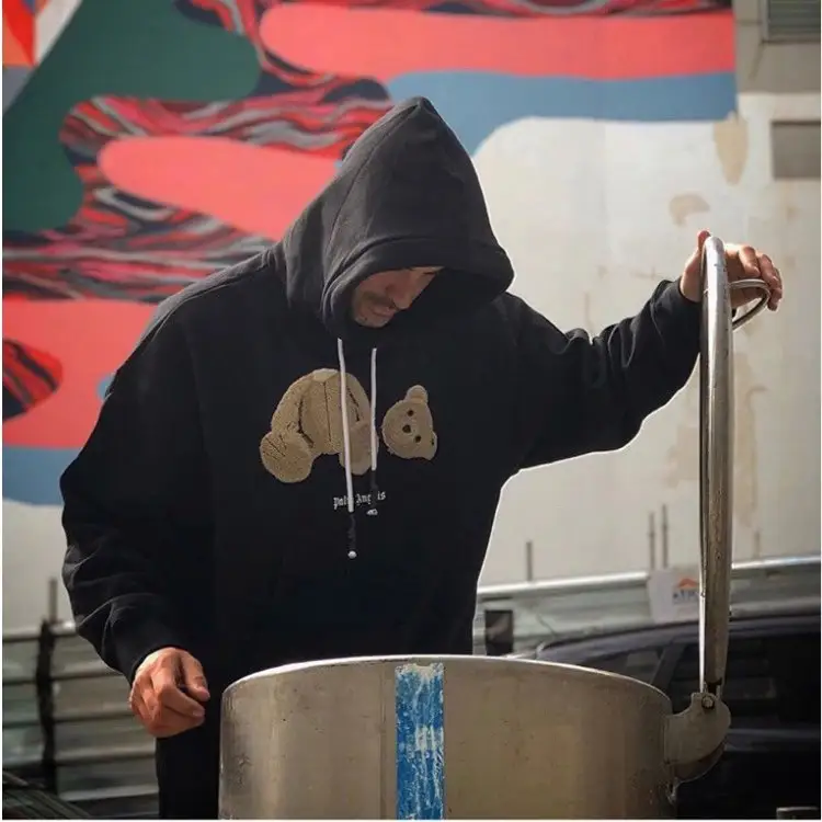 Palm Angels Hoodie — Black-brown  correct versi colorway — USFans Spreadsheet photo
