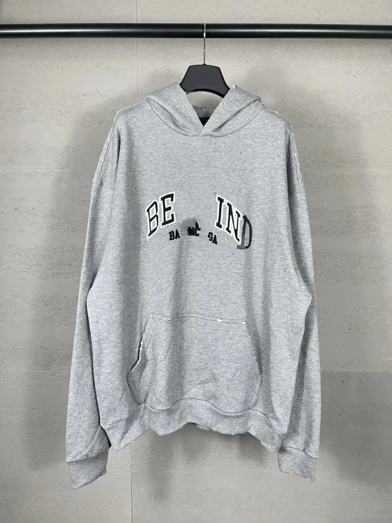 Balenciaga BeKind Hoodie — grey colorway — USFans Spreadsheet photo