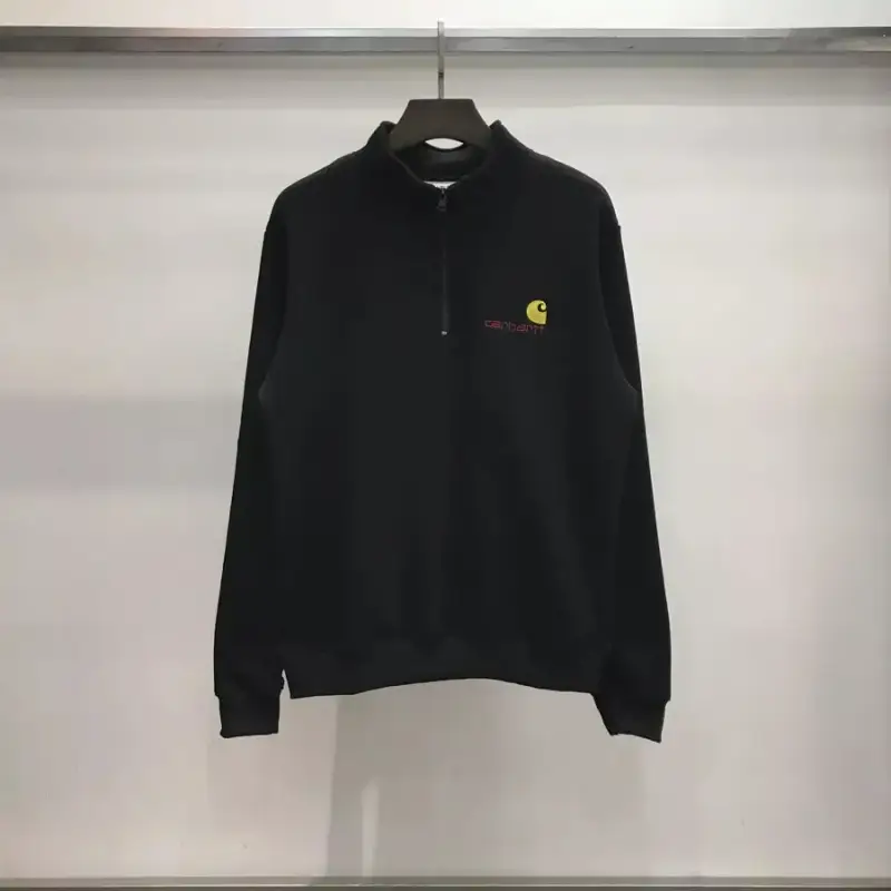 Carhartt WIP Half Zip Hoodie — black colorway — USFans Spreadsheet photo