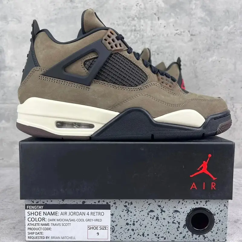 Jordan 4 Manila — 4 ts brown colorway — USFans Spreadsheet photo