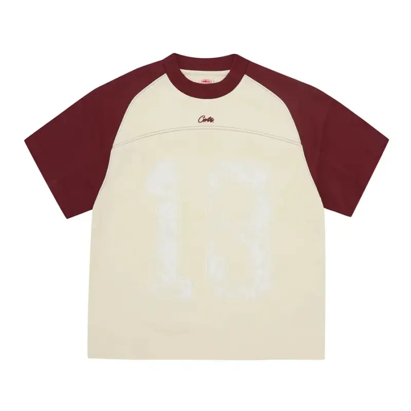 Corteiz T-shirt — Wine red colorway — USFans Spreadsheet photo