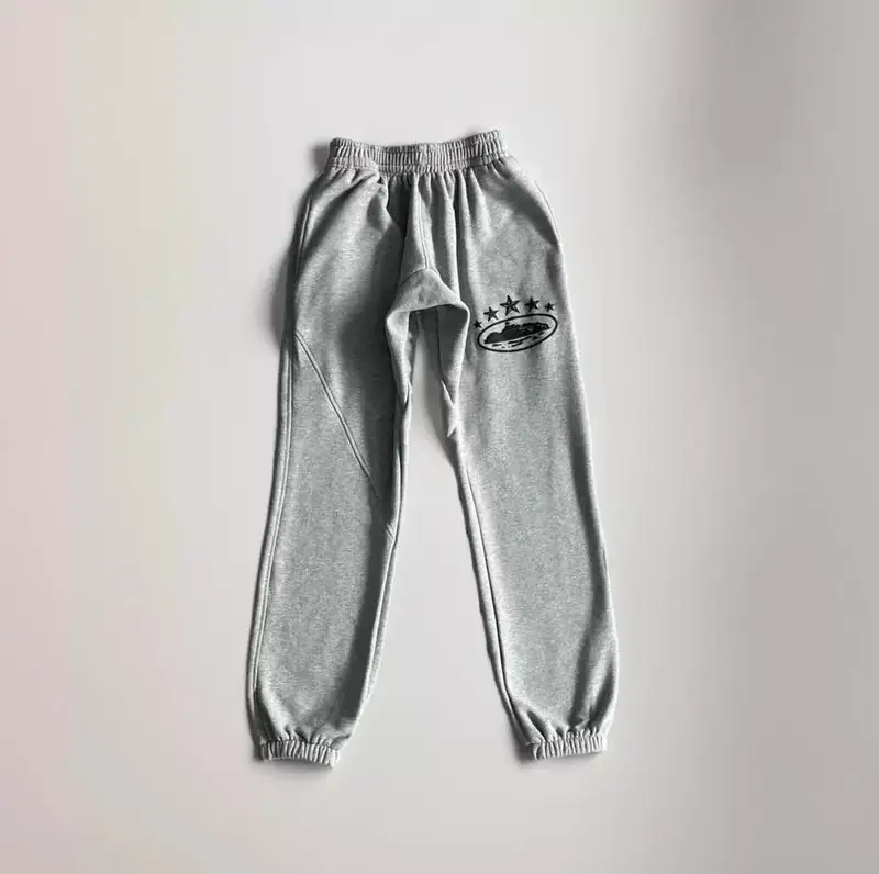 Corteiz Alcatraz Basic Triple Black Pants — Grey 5 stars colorway — USFans Spreadsheet photo