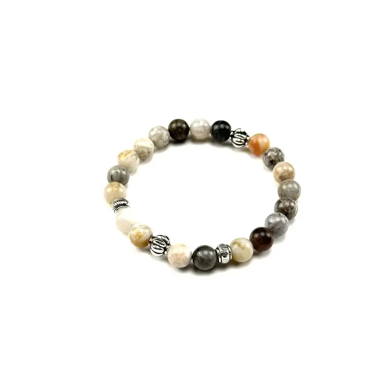 Chrome Hearts Beat Bracelet — Bamboo leaf agate colorway — USFans Spreadsheet photo