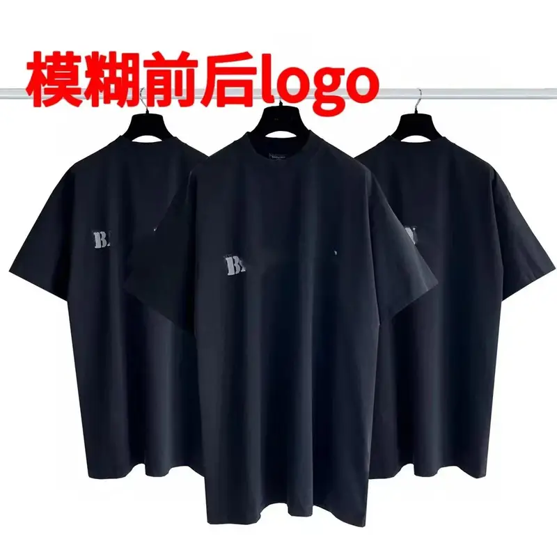 Balenciaga Tees — Blur front and back logo black colorway — USFans Spreadsheet photo
