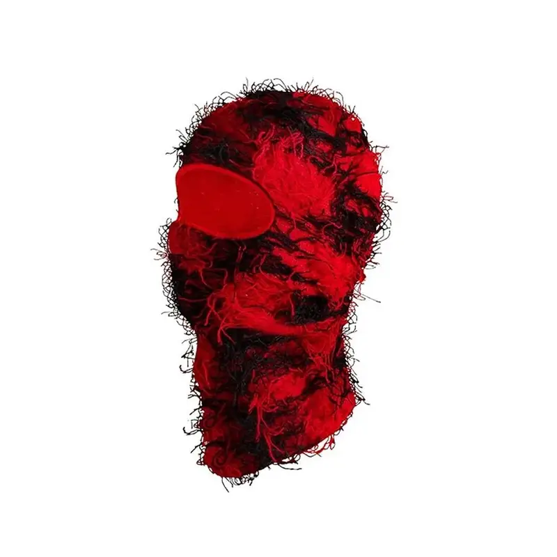 Yeat Mask — black red whiskers on red background colorway — USFans Spreadsheet photo