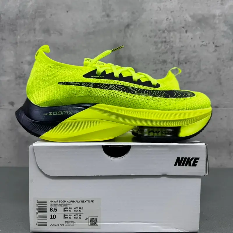 Nike Vaporfly Next% 2 — DC5238-702 fluorescent green colorway — USFans Spreadsheet photo