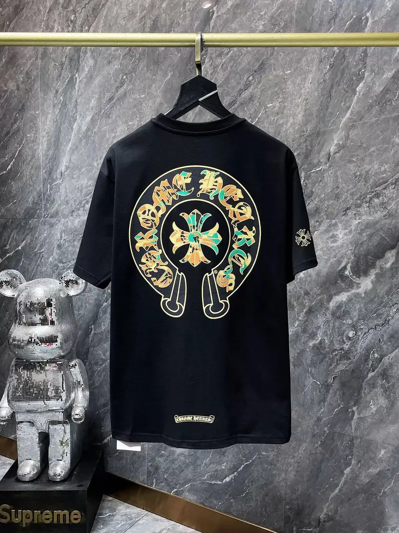 Chrome Hearts Leather Tee — 8778 black colorway — USFans Spreadsheet photo