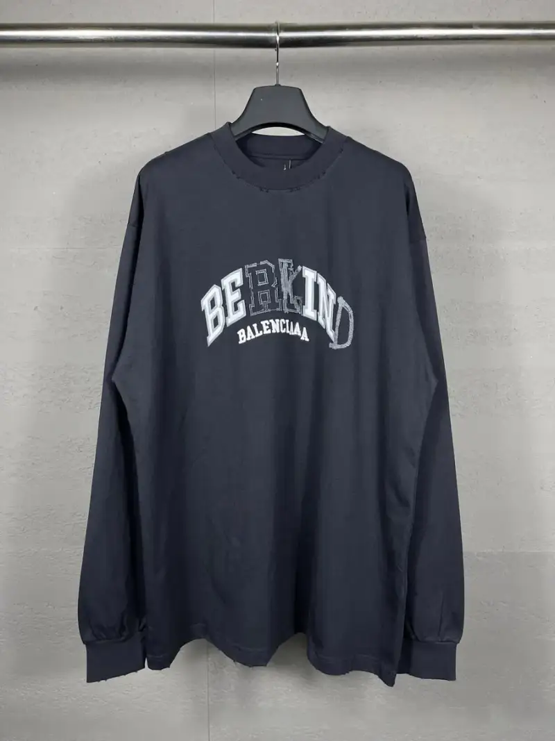 Balenciaga Be Kind Longsleeve — Dark Blue Grey colorway — USFans Spreadsheet photo