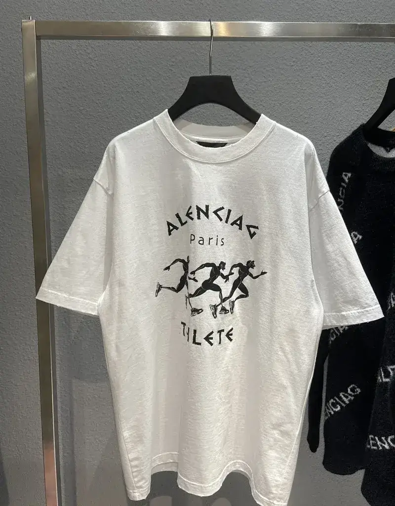 Balenciaga Athletes T-Shirt — white colorway — USFans Spreadsheet photo