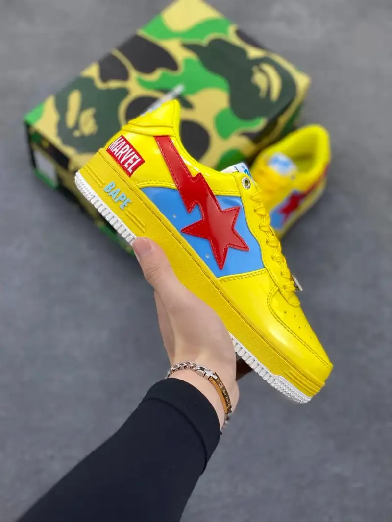 Bape SK8 ( Tons Of Colorways ) — yellow colorway — Kakobuy Spreadsheet photo
