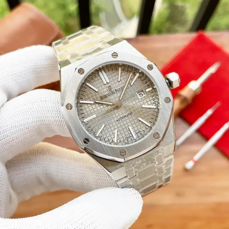 Audemars Piguet Silver Band — Silver shell gray steel strip colorway — USFans Spreadsheet photo