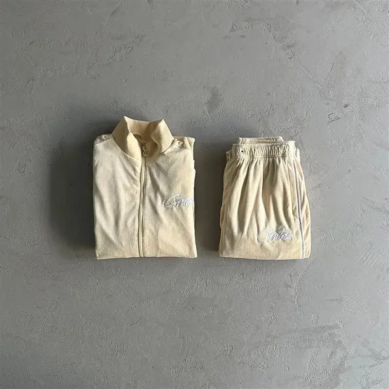 Corteiz Tracksuit Top — Apricot velvet suit colorway — USFans Spreadsheet photo