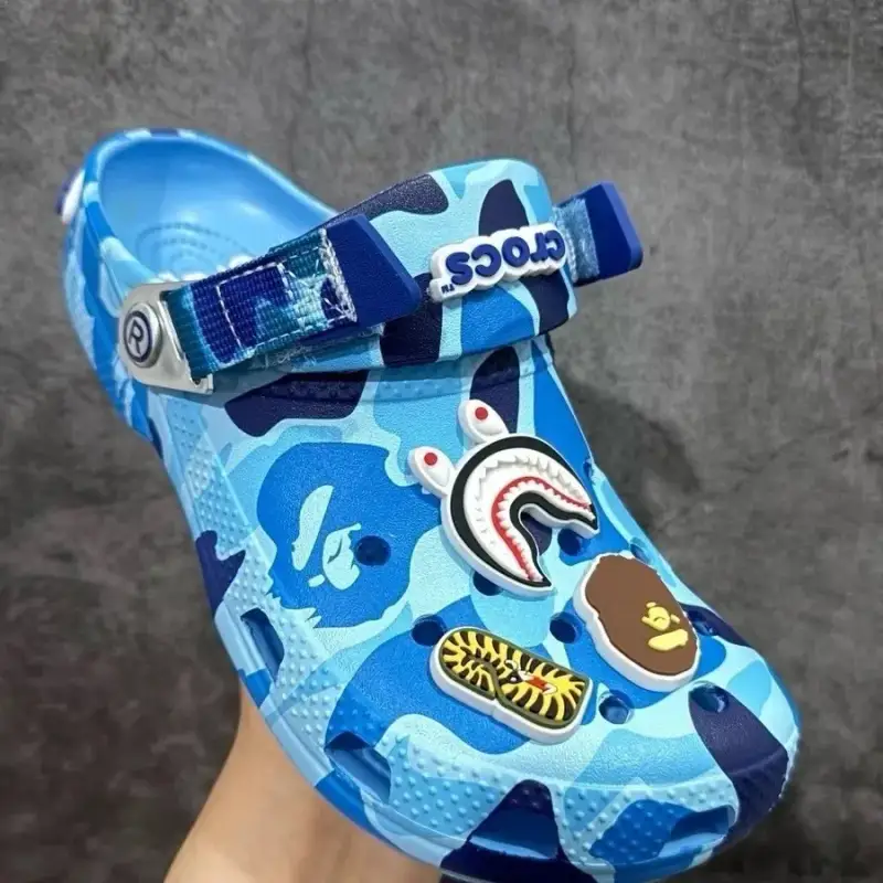 Crocs x Bape Shoes — Blue colorway — Kakobuy Spreadsheet photo
